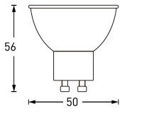 LED GU10 7,5W WW