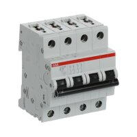 S204M-B16 4 fázový jistič 16 A char. B 10kA ABB 2CDS274001R0165
