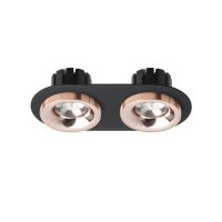 SHARM R II zápustná černá měď/měď 230V LED 2x10W 24° 3000K RENDL R13243