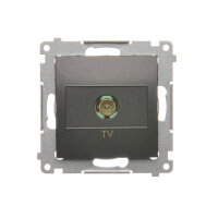 DAK1.01/48 Zásuvka anténní TV jednoduchá