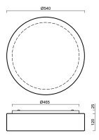 Přisazené svítidlo ERIS 4 35W IP43 4K NZ3h SKLO OPAL bílá OSMONT ERI67950