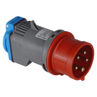 5x16A / IP 44 - Adaptér z vidlice 5x16 A