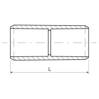 Spojka násuvná bezhalogenová pro trubky EN pr. 25 mm, bílá. KOPOS 0225HF_HB