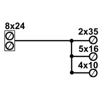 Distribuční blok LK DTB 185+8x24 ELEKTRO BEČOV ULK185K