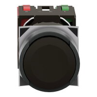 Schneider XB6AA25B Ovládač stiskací, lícující s návratem, 1 Z + 1 V - černý