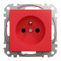 Sedna D/E Zásuvka 230V 16A clonky šroubová, Červená SCHNEIDER SDD115011