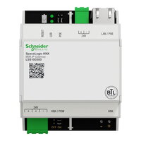 SpaceLogic KNX BMS IP Gateway, certifikace BACnet SCHNEIDER LSS100300