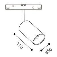 Lištové svítidlo MAGO III M, W DALI TW 10W 2700K-6500K bílá LED2 6096081DTW