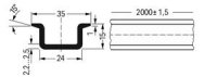 Měděná nosná lišta 35x15mm Tloušťka 2,3mm Měděná WAGO 210-198