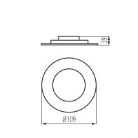 Vestavné svítidlo LED LITEN LED 6W-WW 25560 Kanlux