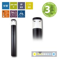 LED svítidlo Thea, 9W, 3000K, IP65, černá barva MCLED ML-515.007.19.0