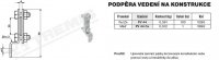 Podpěra vedení na konstrukce PV 44 (FeZn) TREMIS V285