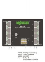 Průmyslový switch ECO 8 portů 100Base-TX černá WAGO 852-112