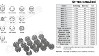 Štítek označení svodu č. 3 plast Tremis VS010