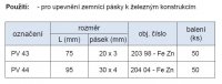 Podpěra vedení pro uzemňování silových zařízení PV 44 Kovoblesk 20404