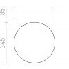 AWE 33 stropní chrom 230V LED 21W IP44 3000K RENDL R12202