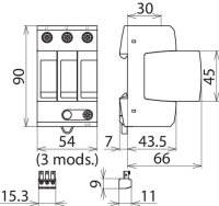 Svodič přepětí Typ 2 DEHNguard M 908306