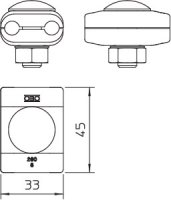 OBO 260 8 Paralelní spojka 8x8mm zinek litý pod tlakem Zn galv. zinek