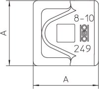 OBO 5311585 Rychlosvorka Vario 249 8-10 ALU-OT