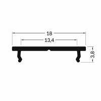 4731172 Úchyt FKU-MU pro LED AL profily, 1m FKU-MU-1M