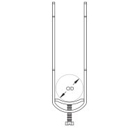 příchytka kabelu 6-12mm na úhelník nebo pás  o výšce 40mm ERICO C12ES 337000
