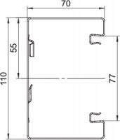 OBO 6277007 Podparapetní kanál 3m GS-S70110RW