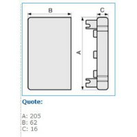 LAN 200x60 W 02258 LAN 200X60 W TERMINALE IBOCO B02258