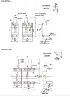 Prodlužovací přípojnice ZB2S 160/3 vyosená pro jističe EB2S 160 3p ETI 004671972