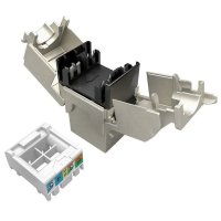 Keystone CAT6 STP RJ45 černý samořezný SOLARIX 25286802