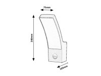 Palanga LED 12W IP44 3000K antracit RABALUX 7505