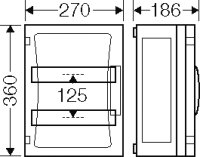 Jističová skříň ENYSTAR 24 modulových jednotek HENSEL FP 1216