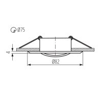 Podhledové bodové svítidlo VIDI CTC-5515-W 02780 Kanlux