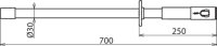 Izolační tyč pro PHE4 s nástrčnou spojkou délka 700 mm DEHN 783900