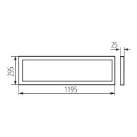 LED panel BAREV R 36W 12030 NW MILEDO KANLUX 31172