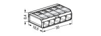 Páčková spojovací svorka Ex e 5x 0,14-4 mm2 (CYA) WAGO 221-485