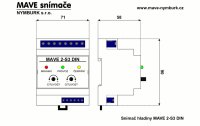 MAVE 3502031 Snímač hladiny MAVE 2-S3 DIN