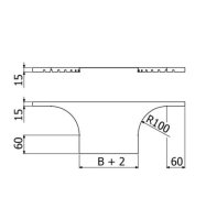 Víko T-kusu LIGHT LINEAR+  VTLL-1B (R100) 150 ''SZ'' ARKYS ARB-14830105