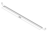 XCLICK S FRONT COVER 2,5m BK
