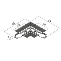 XNEO REC. 90 degr. ANGLE CONNECTOR 24V D