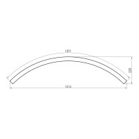 XFREE M CURVED DALI 1000mm 90dgr SUSP. L