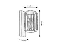TARPA čirá E27 1x MAX 40W IP44