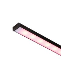 LED PROFILE G přisazený 1m černá matný akryl/hliník RENDL R14087