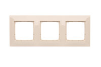 Rámeček 3-násobný Simon 54 Premium, IP20/IP44, krémová KONTAKT SIMON DR3/41