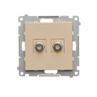 TASF2.01/144 Zásuvka anténní 2 násobná t