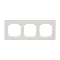 Rámeček 3 násobný, skleněný bílé sklo KONTAKT SIMON TRN3/181