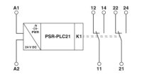 Vazební relé PSR-PLC21-2CO-24DC-SC PHOENIX CONTACT 1480226