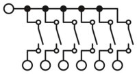 Funkční rozvodný blok PTFIX 6/6X2,5-MT PHOENIX CONTACT 1130757