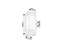 Fasádní svítidlo URFA LINE LED 16W RABALUX 77210