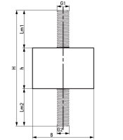 VibraTek SB-MM Silentblok 420/M8 WALRAVEN 2801400420