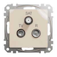 Sedna D/E TV-R-SAT zásuvka průběžná 10dB béžová SCHNEIDER SDD112488